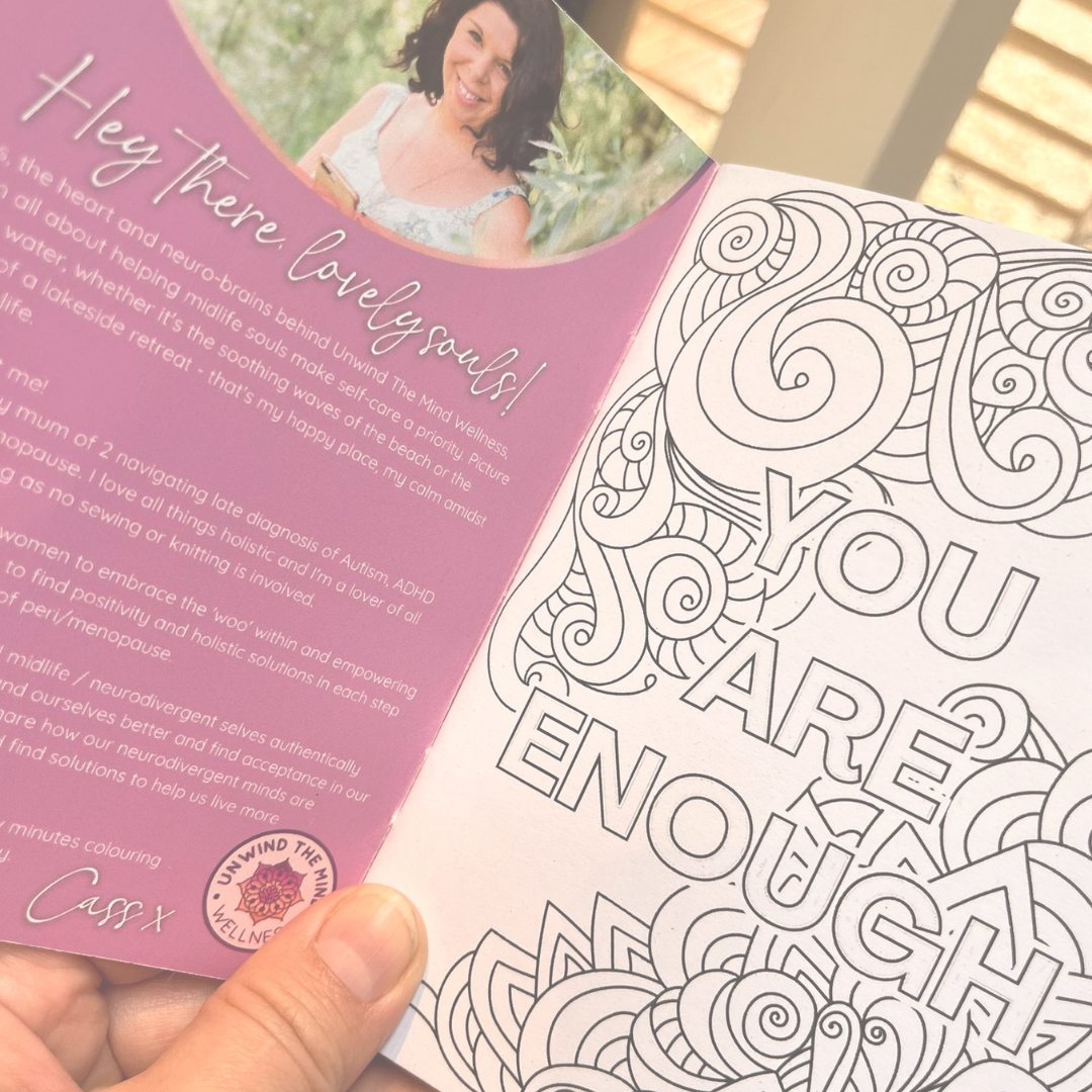 Unwind The Mind Wellness Colouring Book