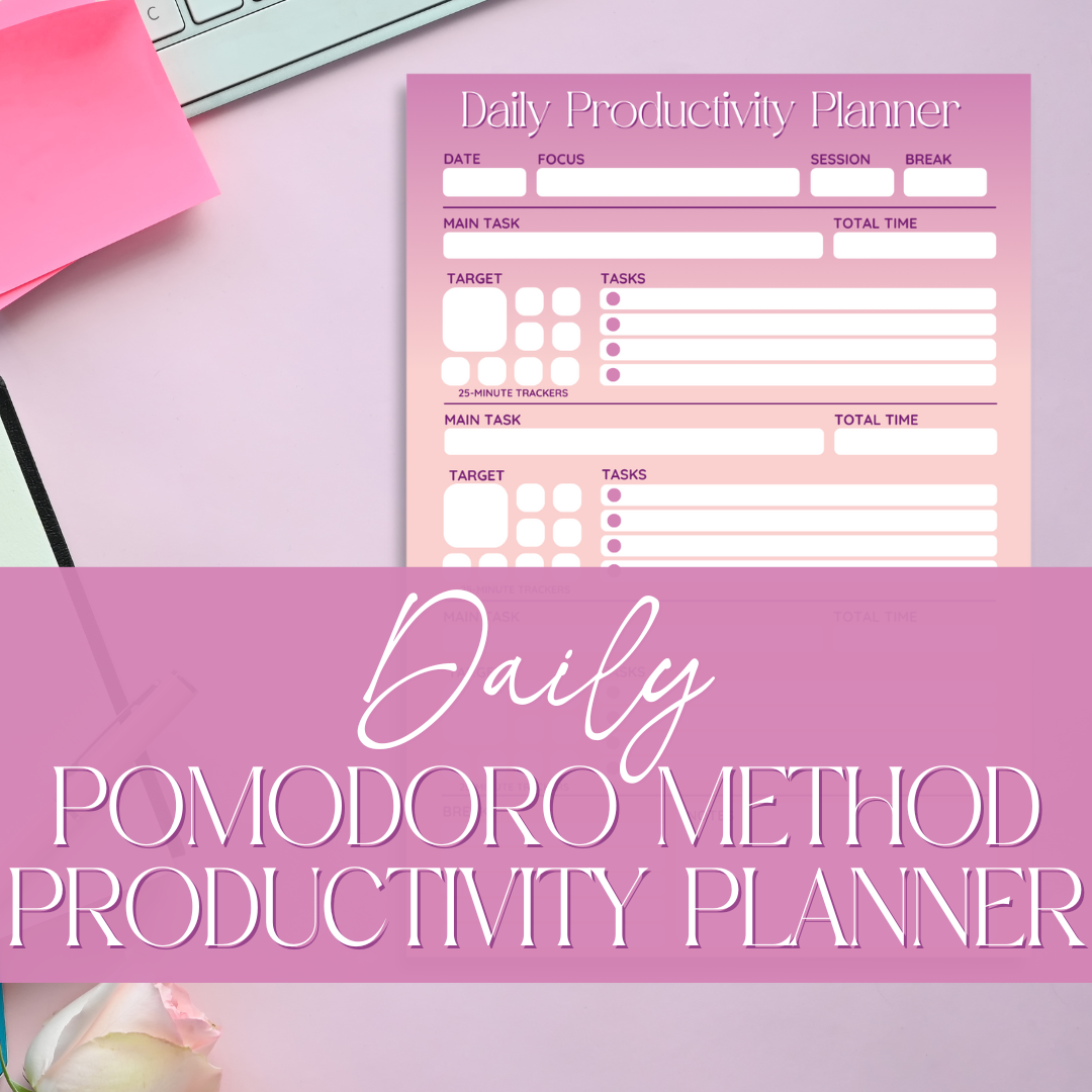 FREE - The Pomodoro Method Planner.