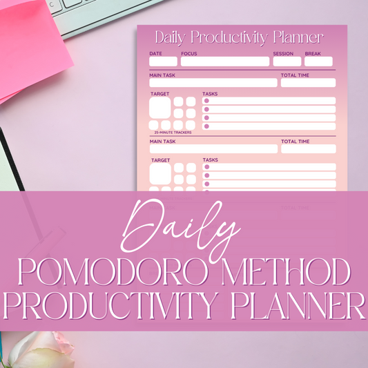 FREE - The Pomodoro Method Planner.