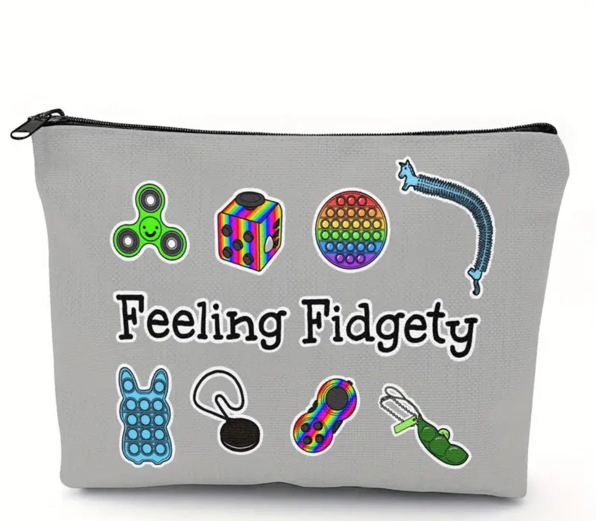 "Feeling Fidgety" Makeup Organiser Pouch