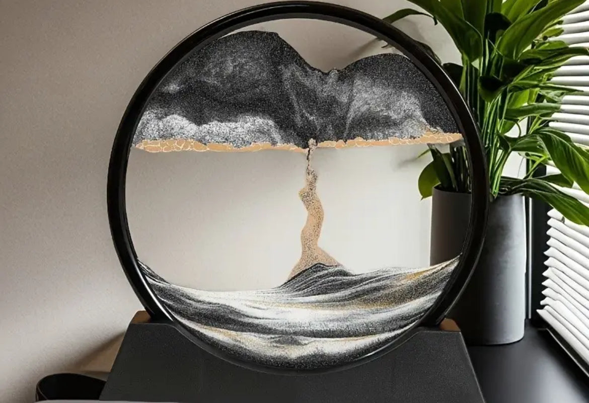 Dynamic Moving Sand Art Picture - Relaxation and Mindfulness